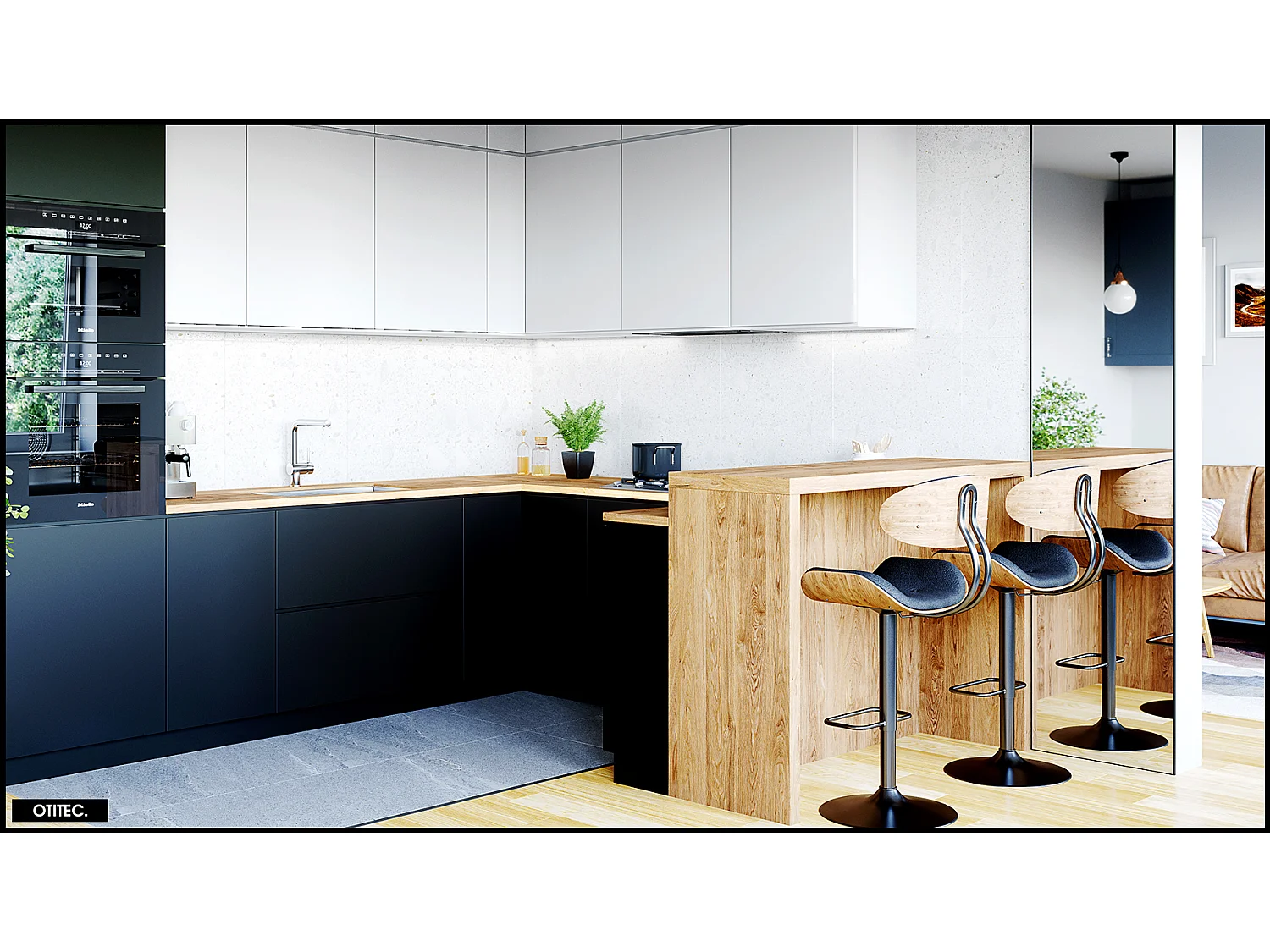 Hotte Casquette Aspirante Silencieuse - 60 cm - 562 m3/h - GINGERO - Noir