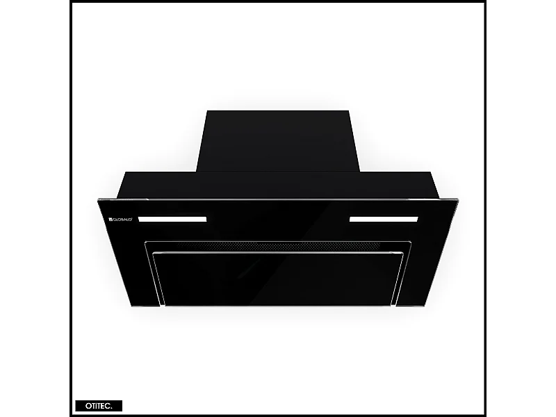 Hotte Casquette Aspirante Silencieuse - 60 cm - 562 m3/h - GINGERO - Noir