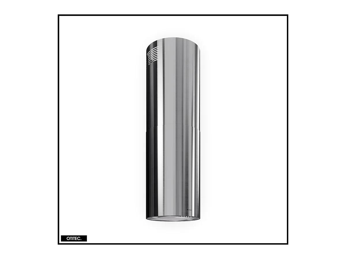 Hotte Îlot Aspirante Silencieuse - 39 cm - 570 m3/h - LOBELIO - Inox