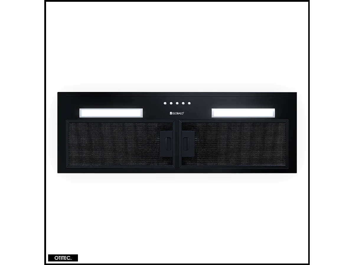 Hotte Casquette Aspirante Silencieuse - 80 cm - 330 m3/h - HADARIO - Noir