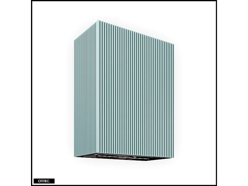 Hotte Murale Aspirante Silencieuse - 60 cm - 720 m3/h - LOWIO - Noir Menthe