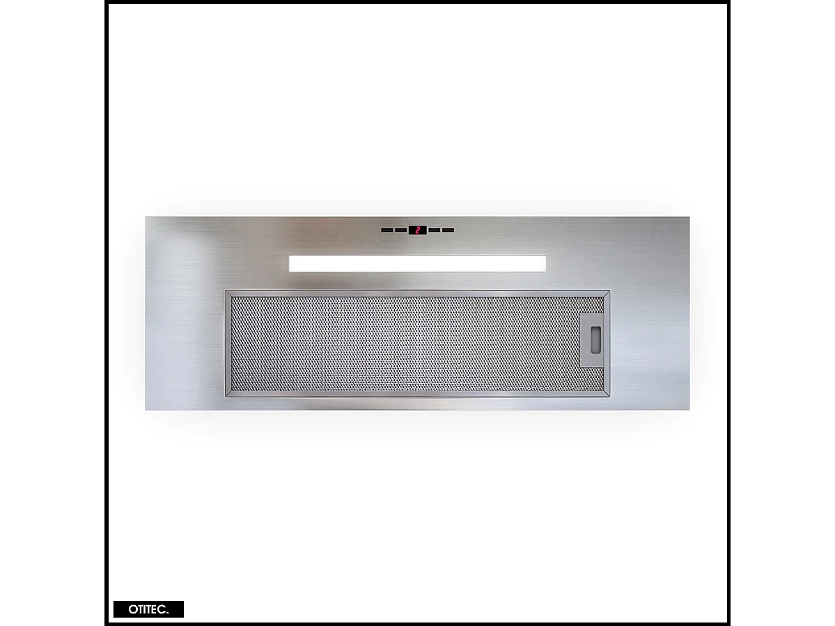 Hotte Casquette Aspirante Silencieuse - 80 cm - 565 m3/h - AGENDERO - Inox