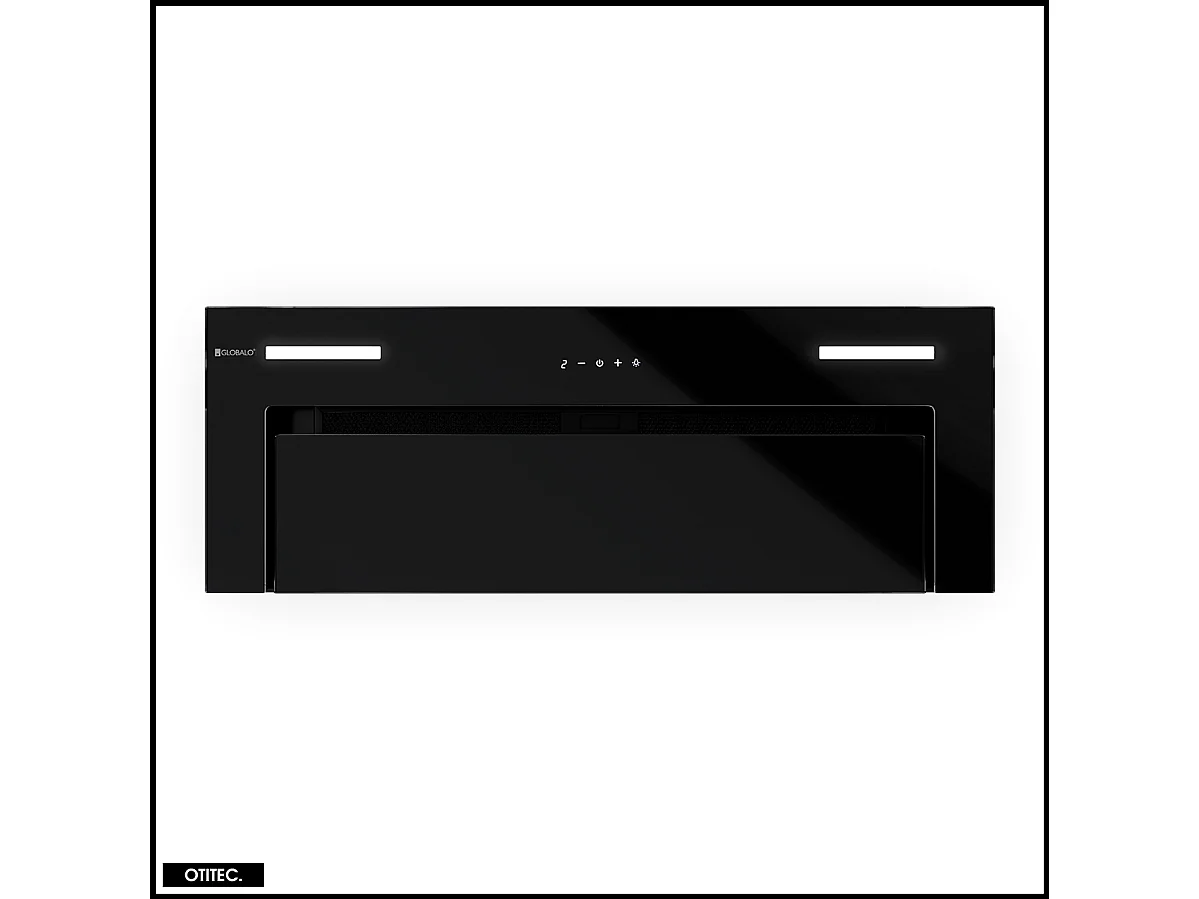 Hotte Casquette Aspirante Silencieuse - 80 cm - 570 m3/h - GINGERO - Noir