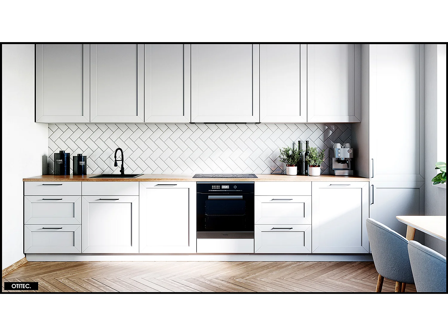 Hotte Casquette Aspirante Silencieuse - 80 cm - 570 m3/h - GINGERO - Noir