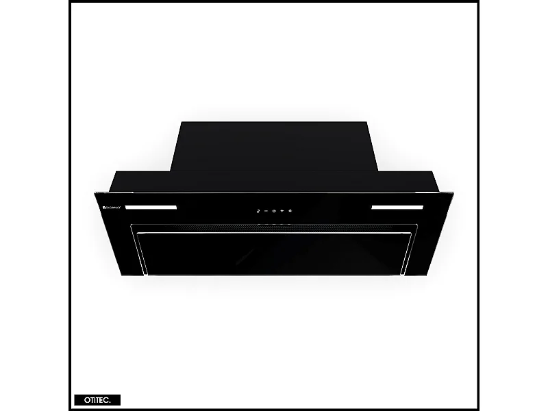 Hotte Casquette Aspirante Silencieuse - 80 cm - 570 m3/h - GINGERO - Noir