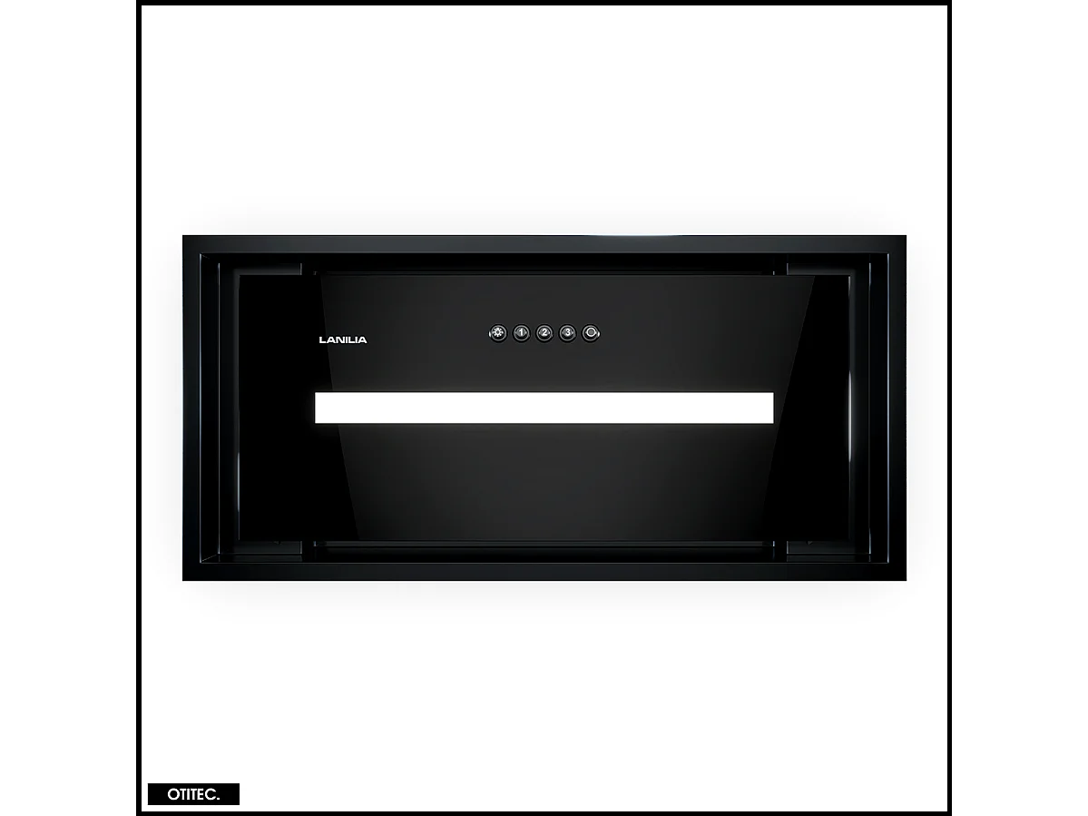 Hotte Casquette Aspirante Silencieuse - 60 cm - 580 m3/h - SELETIO - Noir