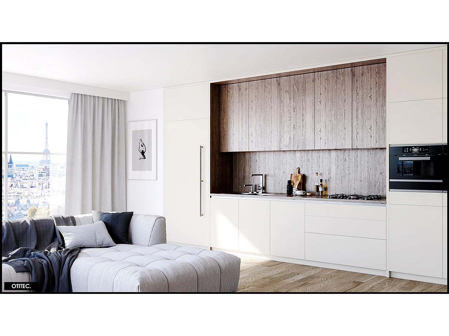 Hotte Casquette Aspirante Silencieuse - 60 cm - 580 m3/h - SELETIO - Noir