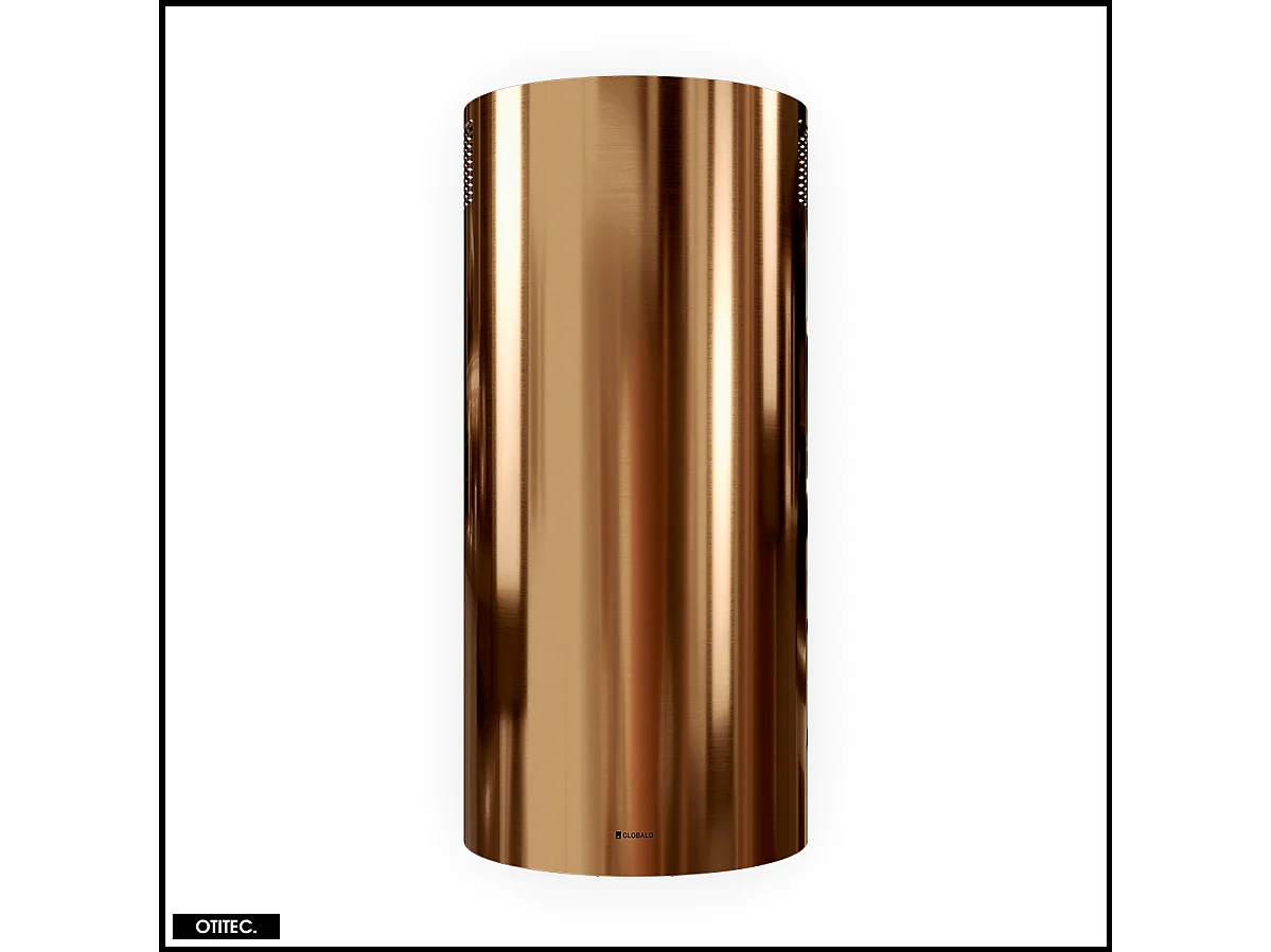 Hotte Murale Aspirante Silencieuse - 39 cm - 570 m3/h - LOBELIO - Caramel Doré