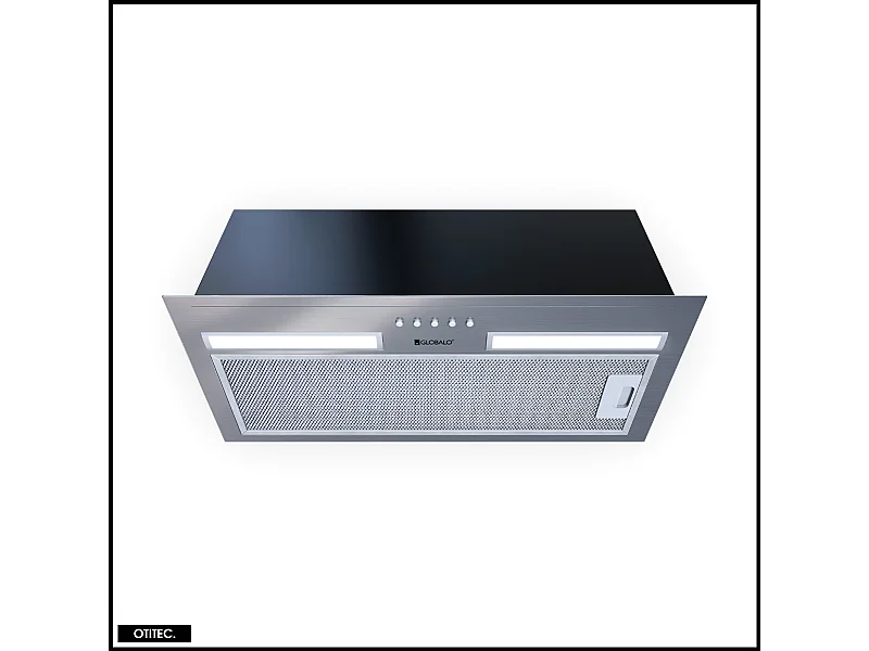 Hotte Casquette Aspirante Silencieuse - 60 cm - 320 m3/h - HADARIO - Inox