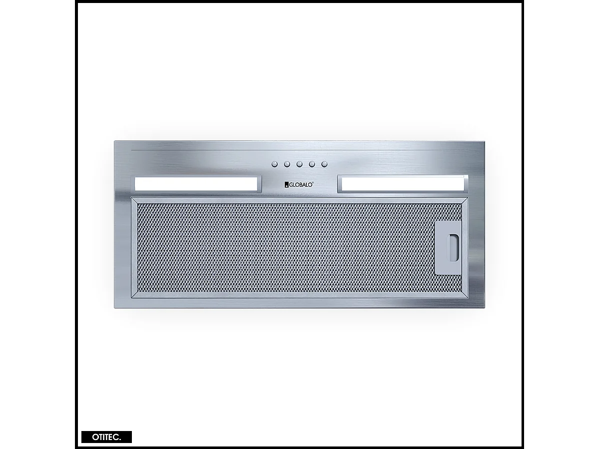 Hotte Casquette Aspirante Silencieuse - 60 cm - 320 m3/h - HADARIO - Inox