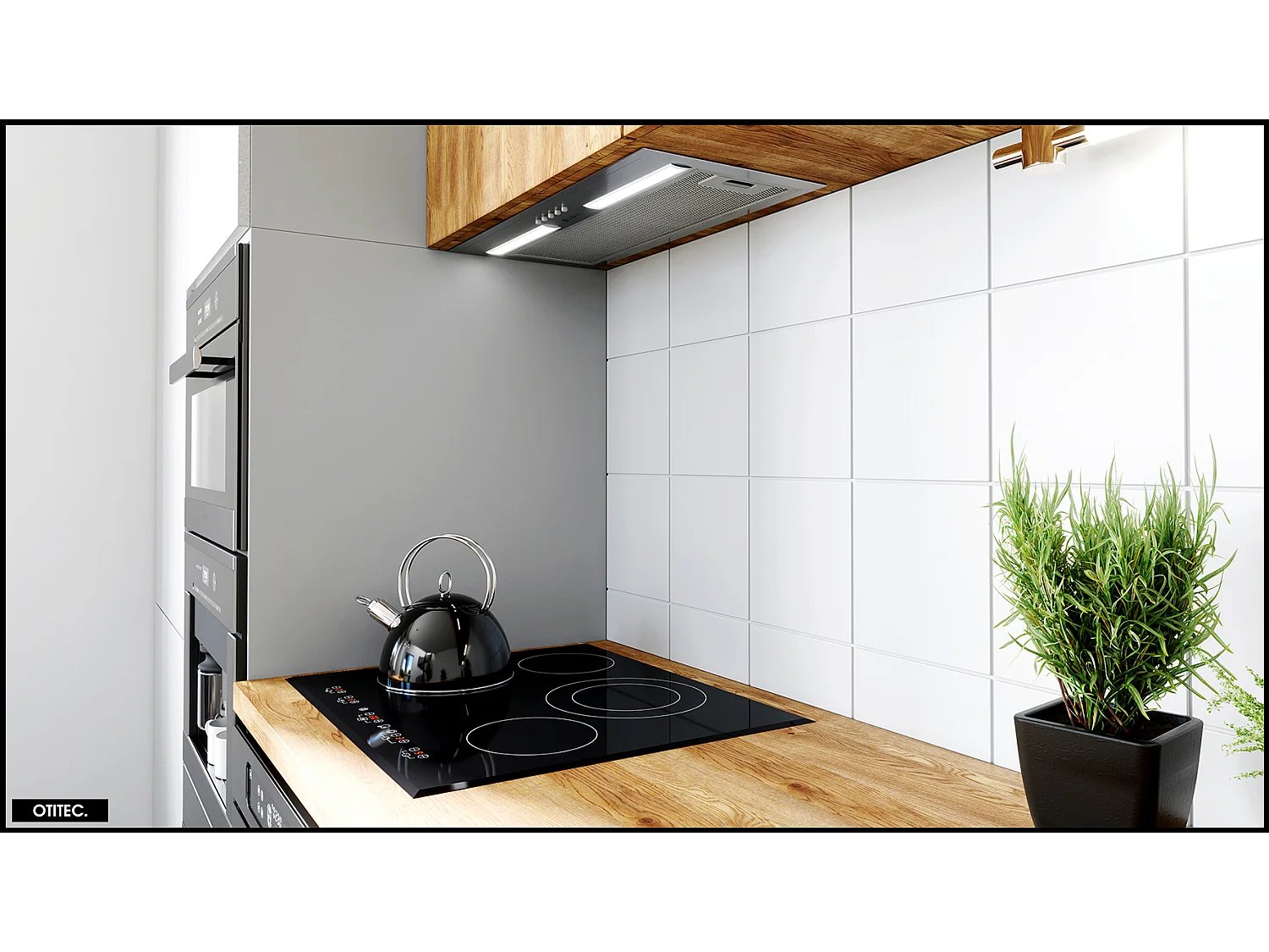 Hotte Casquette Aspirante Silencieuse - 60 cm - 320 m3/h - HADARIO - Inox