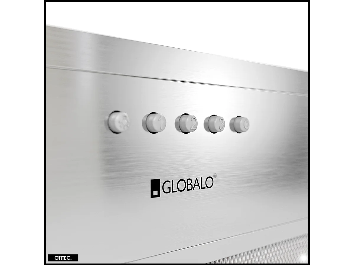 Hotte Casquette Aspirante Silencieuse - 60 cm - 320 m3/h - DELICO - Inox