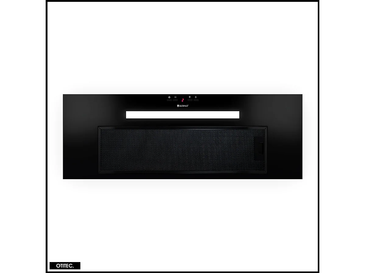 Hotte Casquette Aspirante Silencieuse - 80 cm - 565 m3/h - AGENDERO - Noir