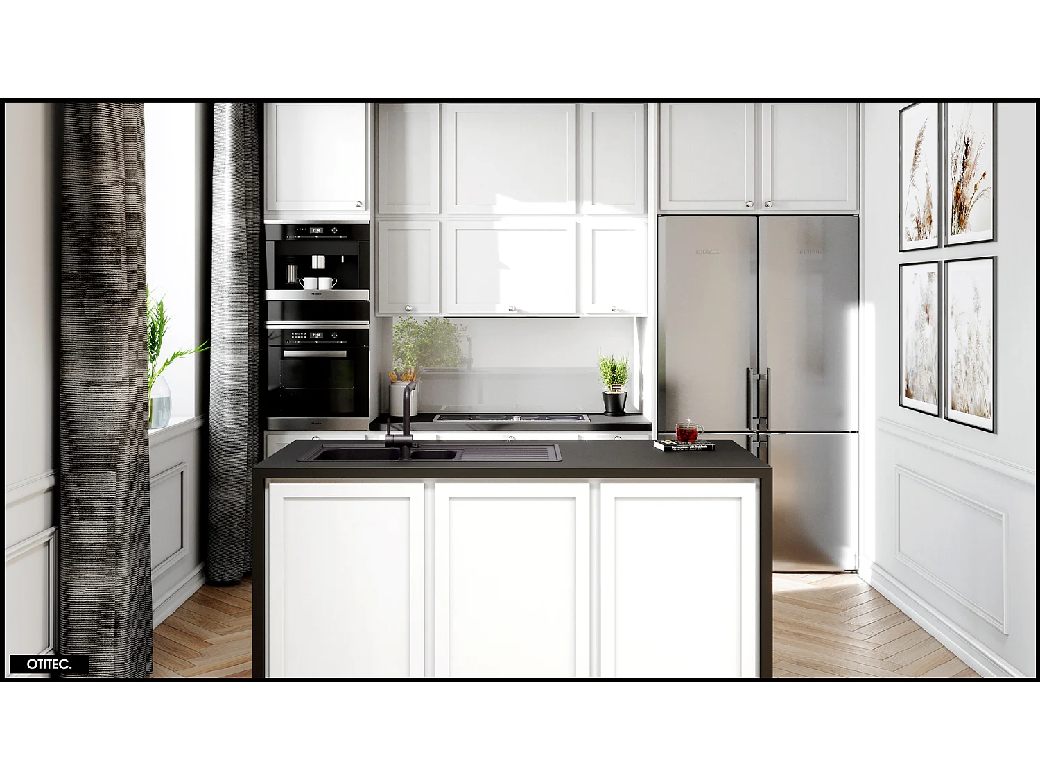 Hotte Casquette Aspirante Silencieuse - 80 cm - 565 m3/h - AGENDERO - Noir