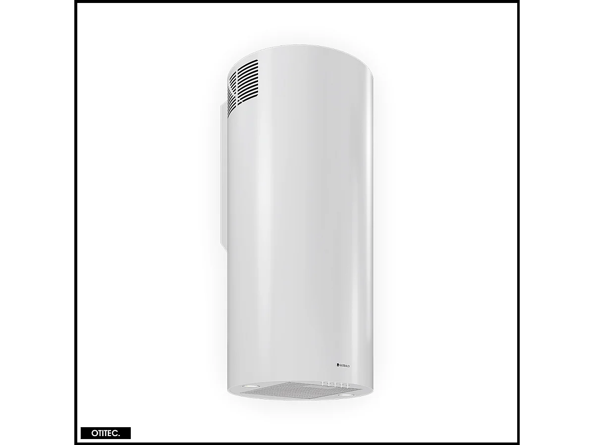 Hotte Murale Aspirante Silencieuse - 39 cm - 570 m3/h - LOBELIO - Blanc