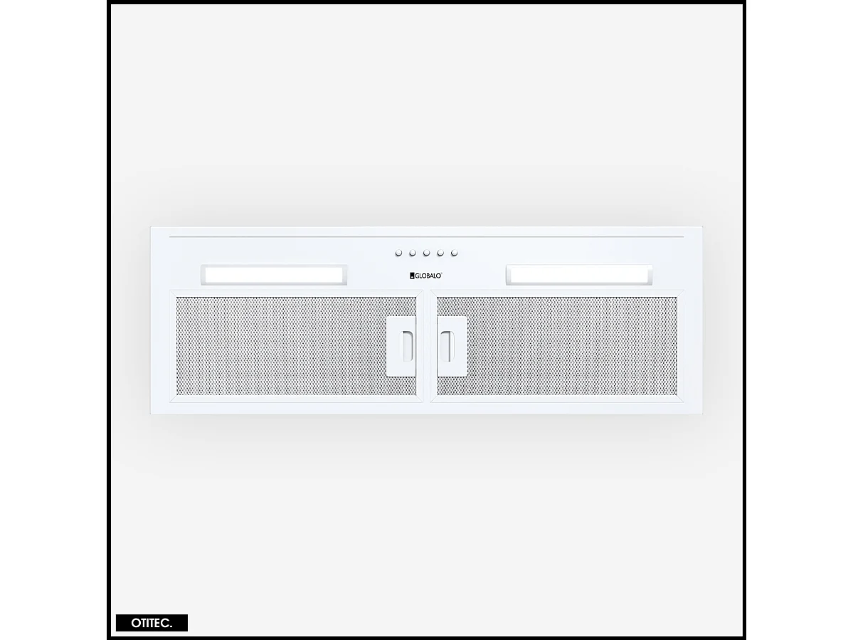 Hotte Casquette Aspirante Silencieuse - 80 cm - 330 m3/h - HADARIO - Blanc