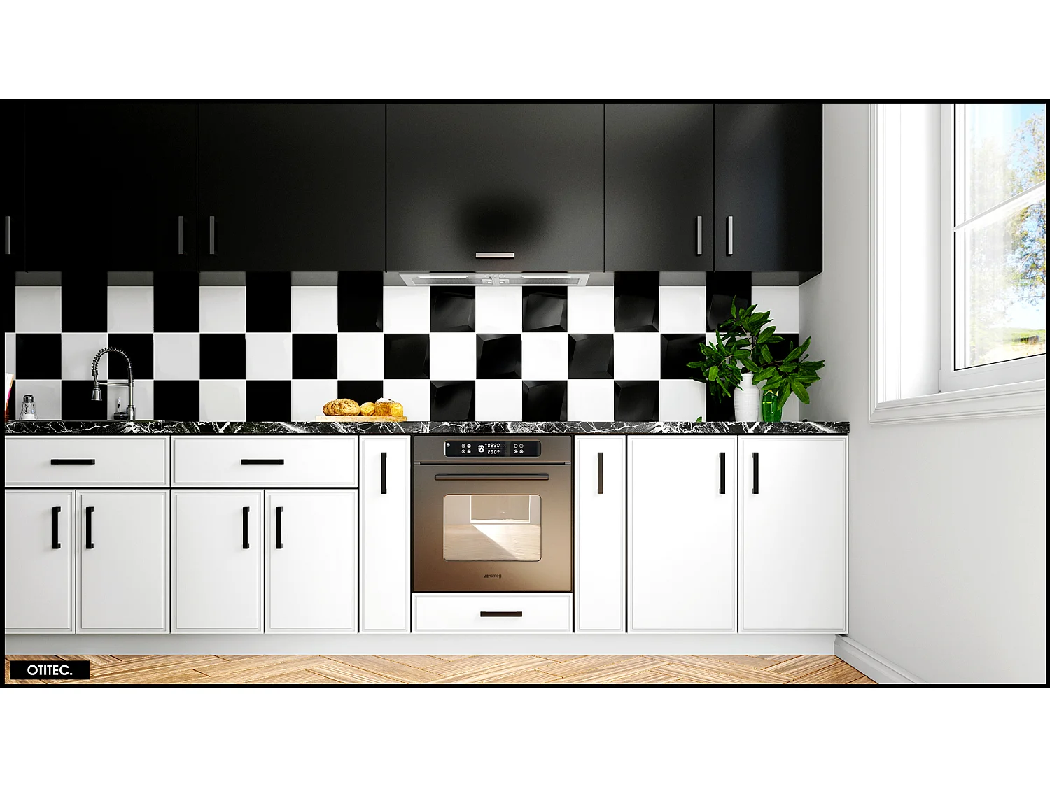 Hotte Casquette Aspirante Silencieuse - 80 cm - 330 m3/h - HADARIO - Blanc