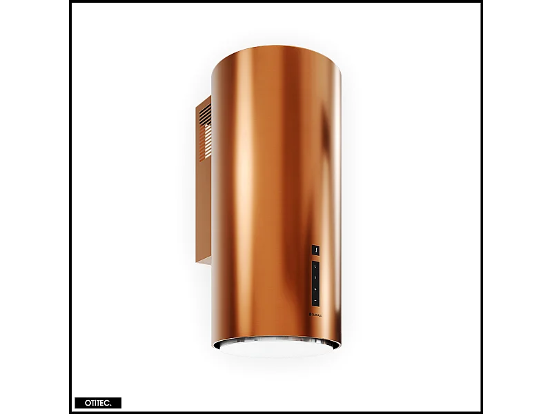 Hotte Murale Aspirante Silencieuse - 39 cm - 660 m3/h - HEWENO - Cuivre Mat