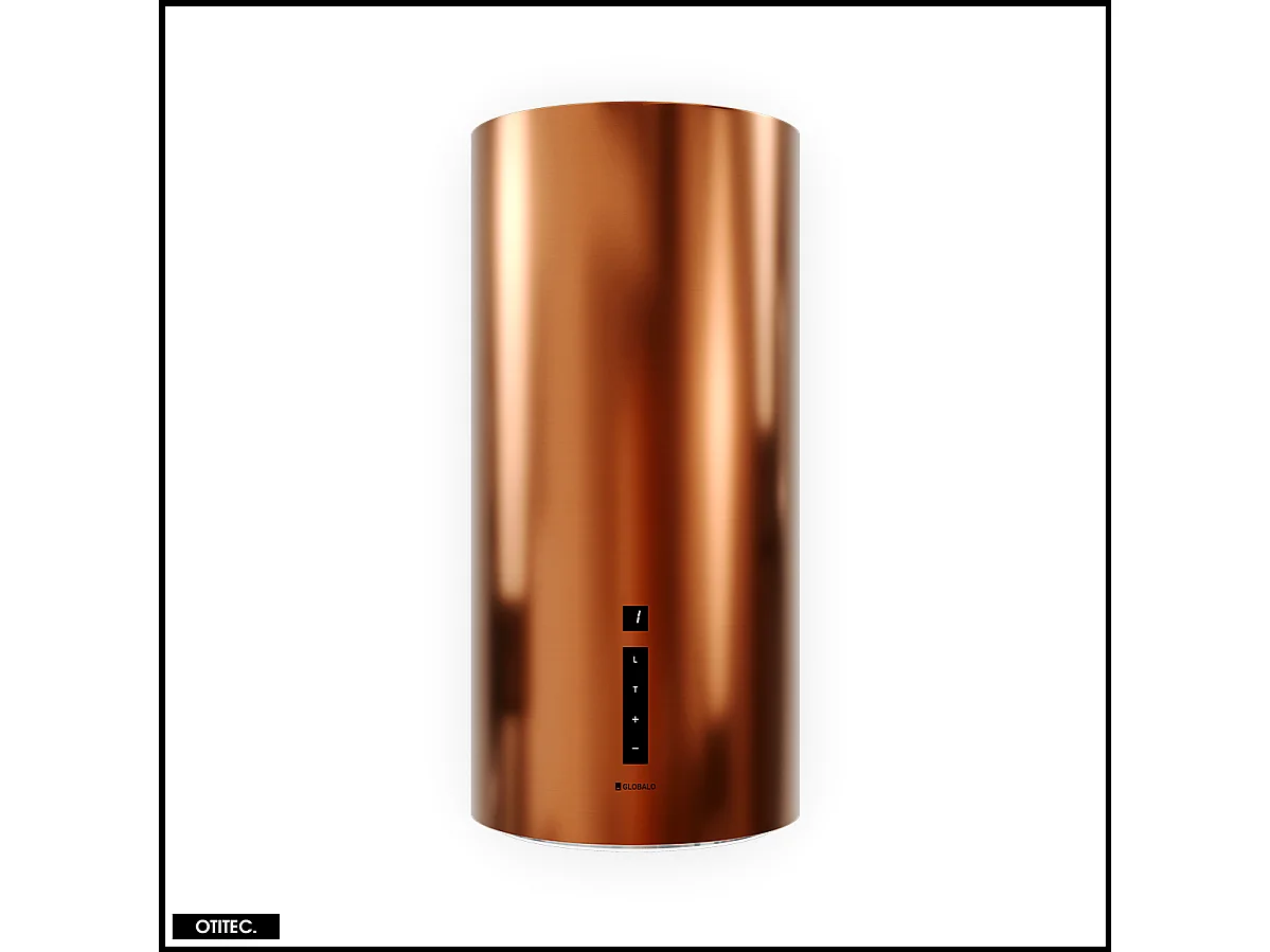 Hotte Murale Aspirante Silencieuse - 39 cm - 660 m3/h - HEWENO - Cuivre Mat