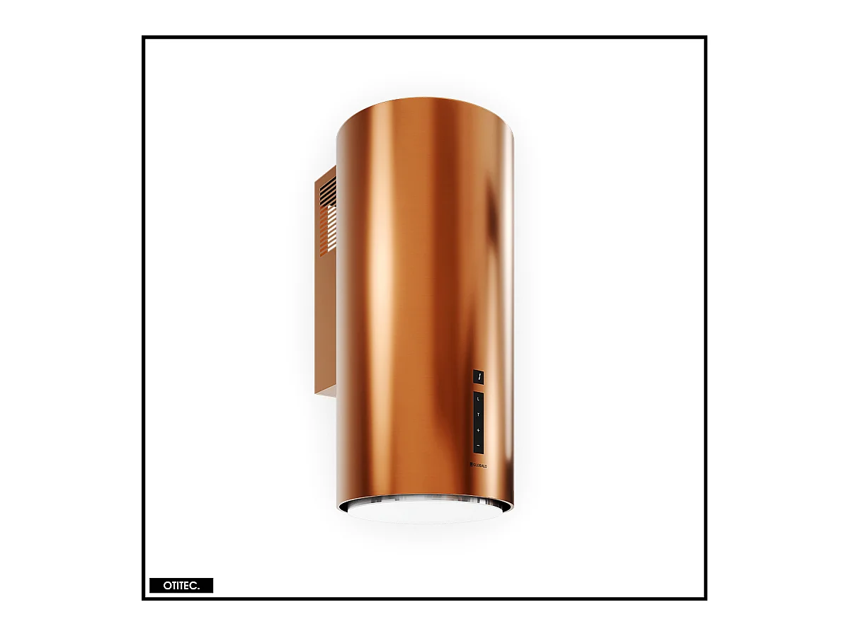 Hotte Murale Aspirante Silencieuse - 39 cm - 660 m3/h - HEWENO - Cuivre Mat