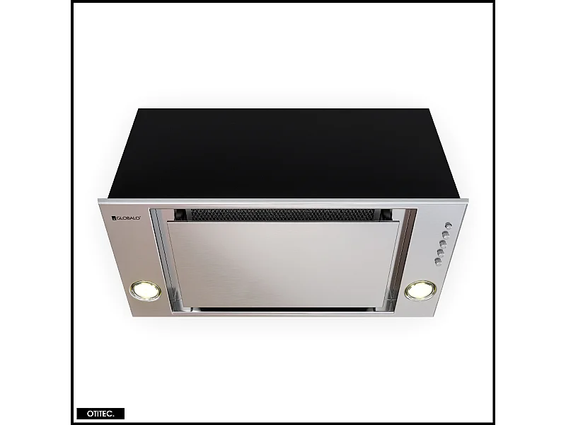 Hotte Casquette Aspirante Silencieuse - 60 cm - 525 m3/h - RETIO - Inox