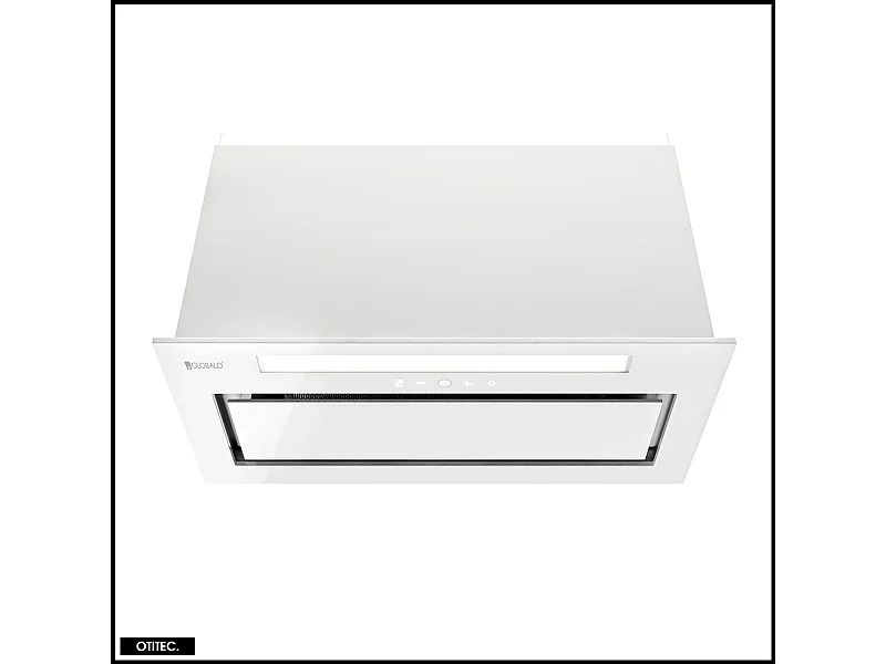 Hotte Casquette Aspirante Silencieuse - 60 cm - 525 m3/h - LOTEO - Blanc