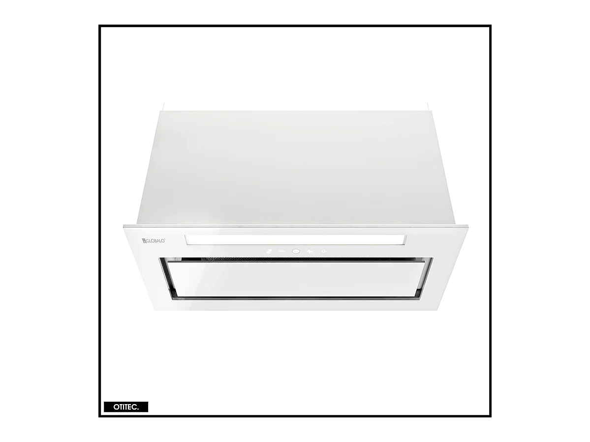 Hotte Casquette Aspirante Silencieuse - 60 cm - 525 m3/h - LOTEO - Blanc