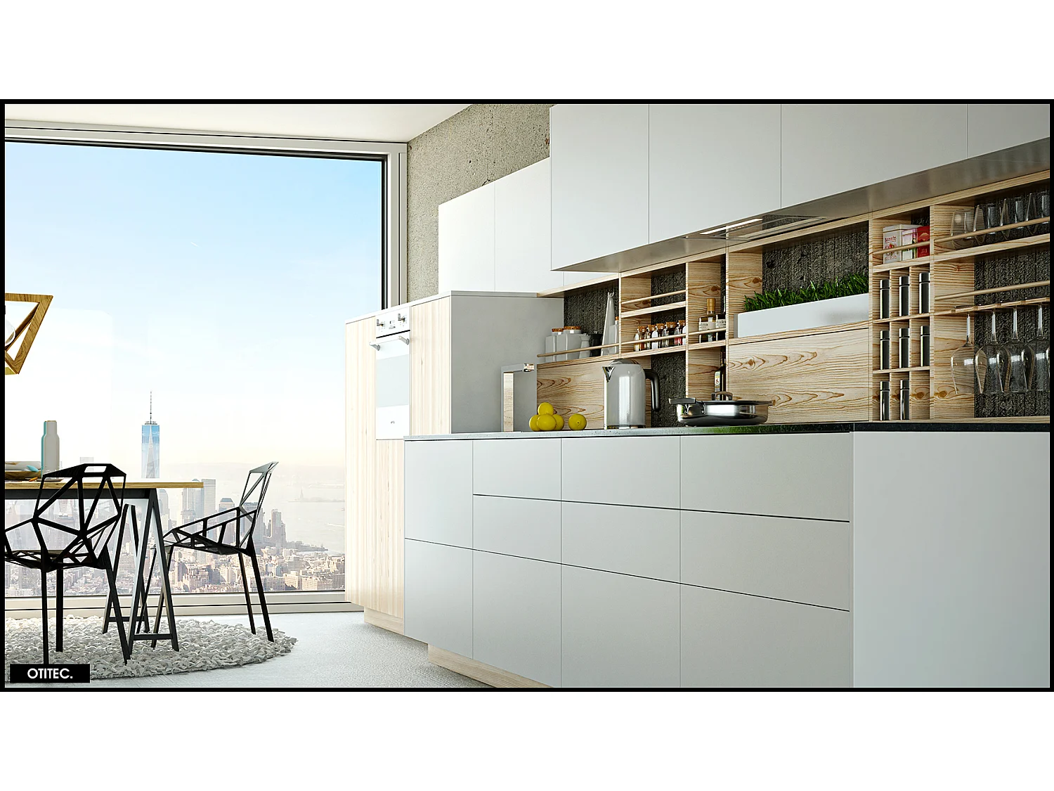 Hotte Casquette Aspirante Silencieuse - 60 cm - 525 m3/h - LOTEO - Blanc