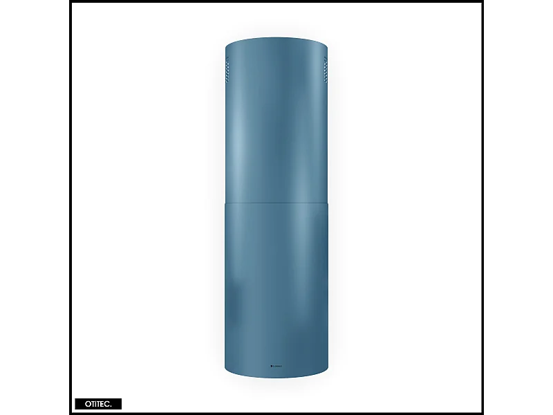 Hotte Îlot Aspirante Silencieuse - 39 cm - 570 m3/h - LOBELIO - Bleu Océan