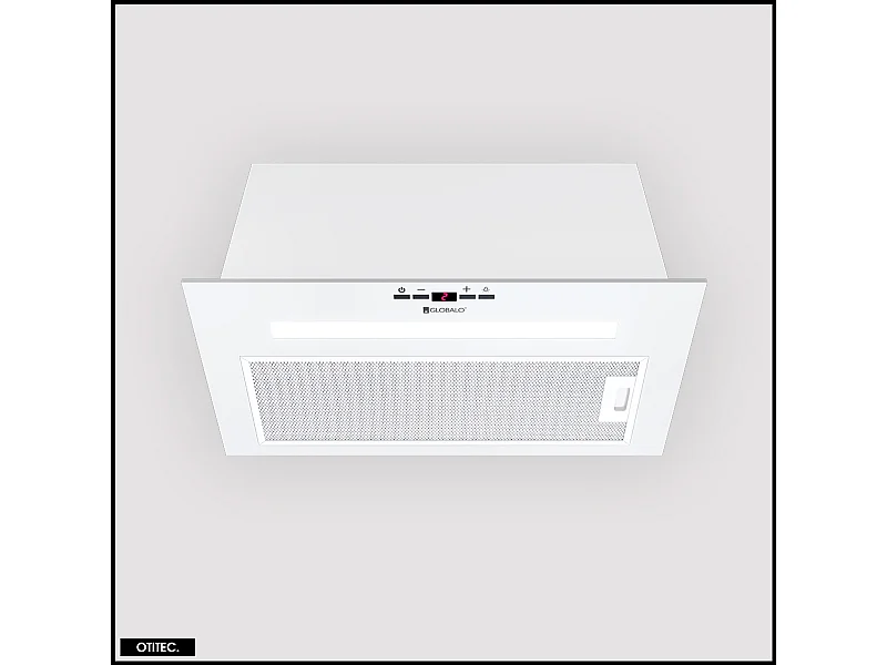Hotte Casquette Aspirante Silencieuse - 60 cm - 575 m3/h - AGENDERO - Blanc