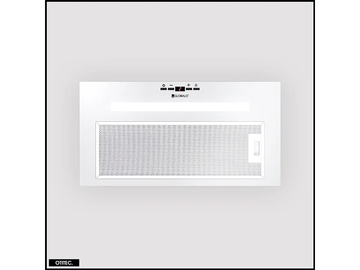 Hotte Casquette Aspirante Silencieuse - 60 cm - 575 m3/h - AGENDERO - Blanc