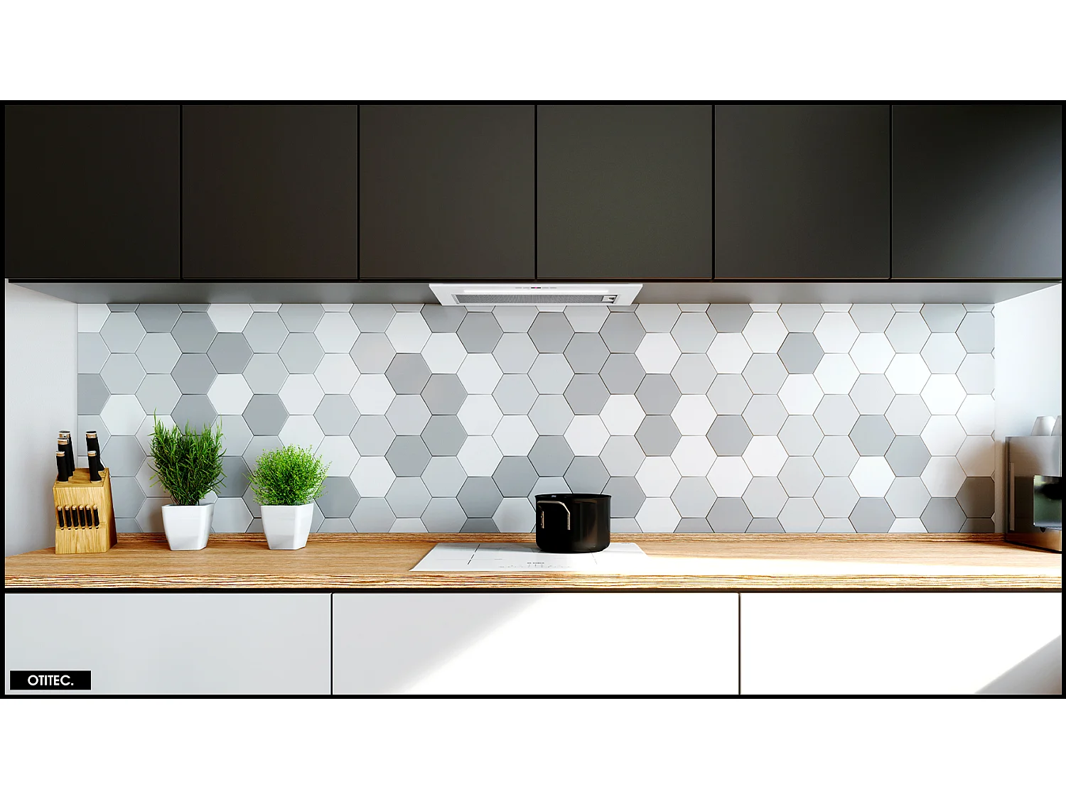 Hotte Casquette Aspirante Silencieuse - 60 cm - 575 m3/h - AGENDERO - Blanc