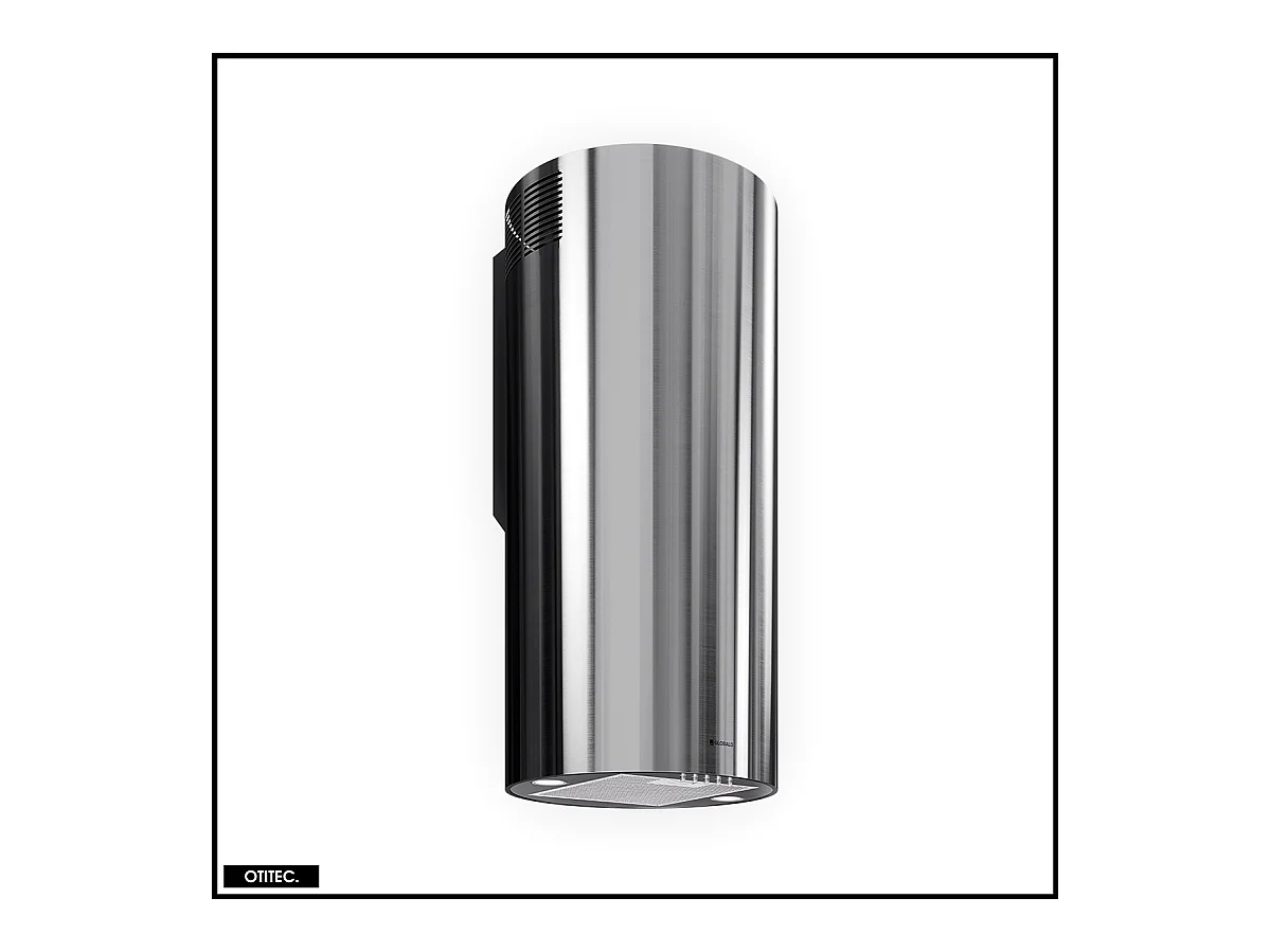 Hotte Murale Aspirante Silencieuse - 39 cm - 570 m3/h - LOBELIO - Inox
