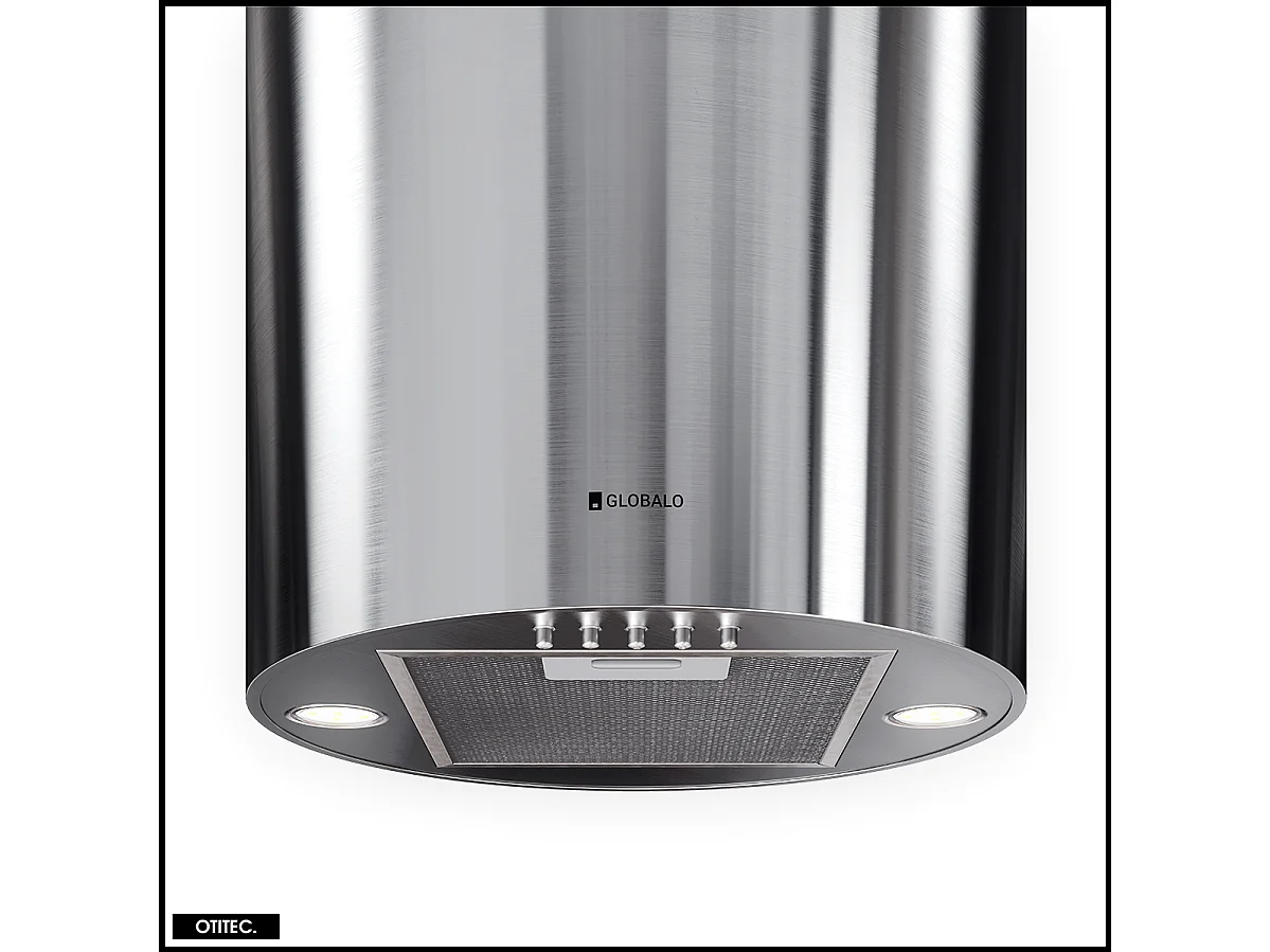 Hotte Murale Aspirante Silencieuse - 39 cm - 570 m3/h - LOBELIO - Inox