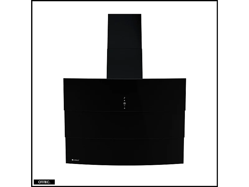 Hotte Murale Aspirante Silencieuse - 75 cm - 720 m3/h - VINTIO - Noir