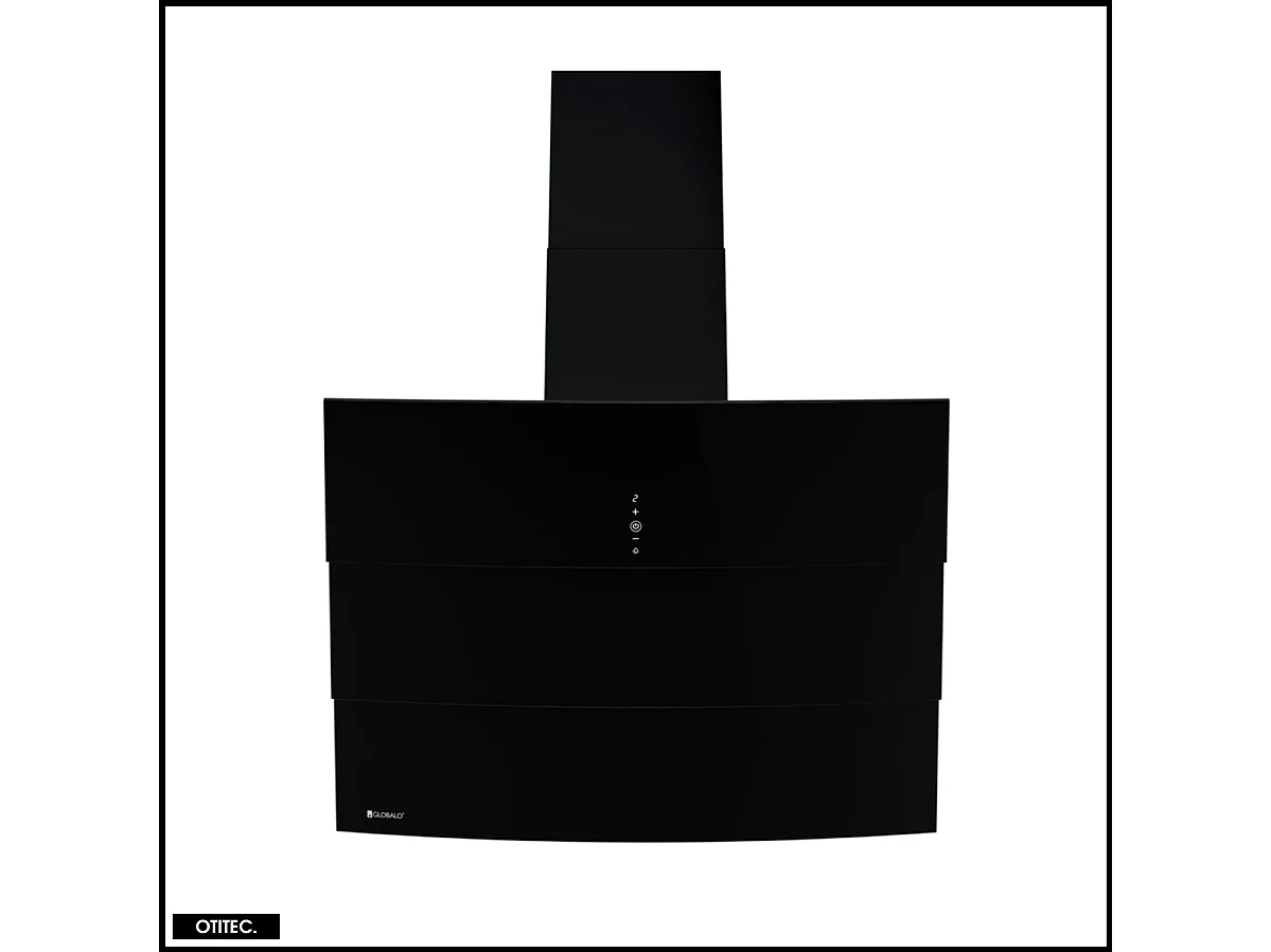 Hotte Murale Aspirante Silencieuse - 75 cm - 720 m3/h - VINTIO - Noir