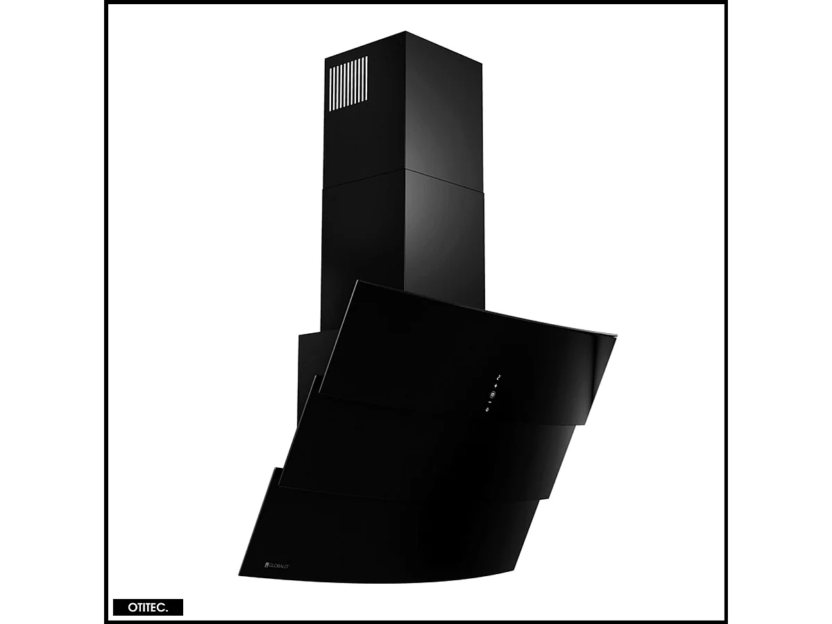 Hotte Murale Aspirante Silencieuse - 75 cm - 720 m3/h - VINTIO - Noir