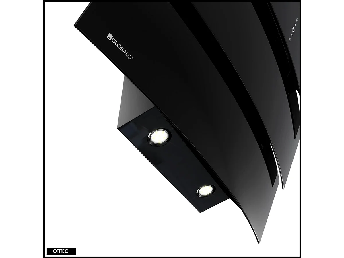 Hotte Murale Aspirante Silencieuse - 75 cm - 720 m3/h - VINTIO - Noir