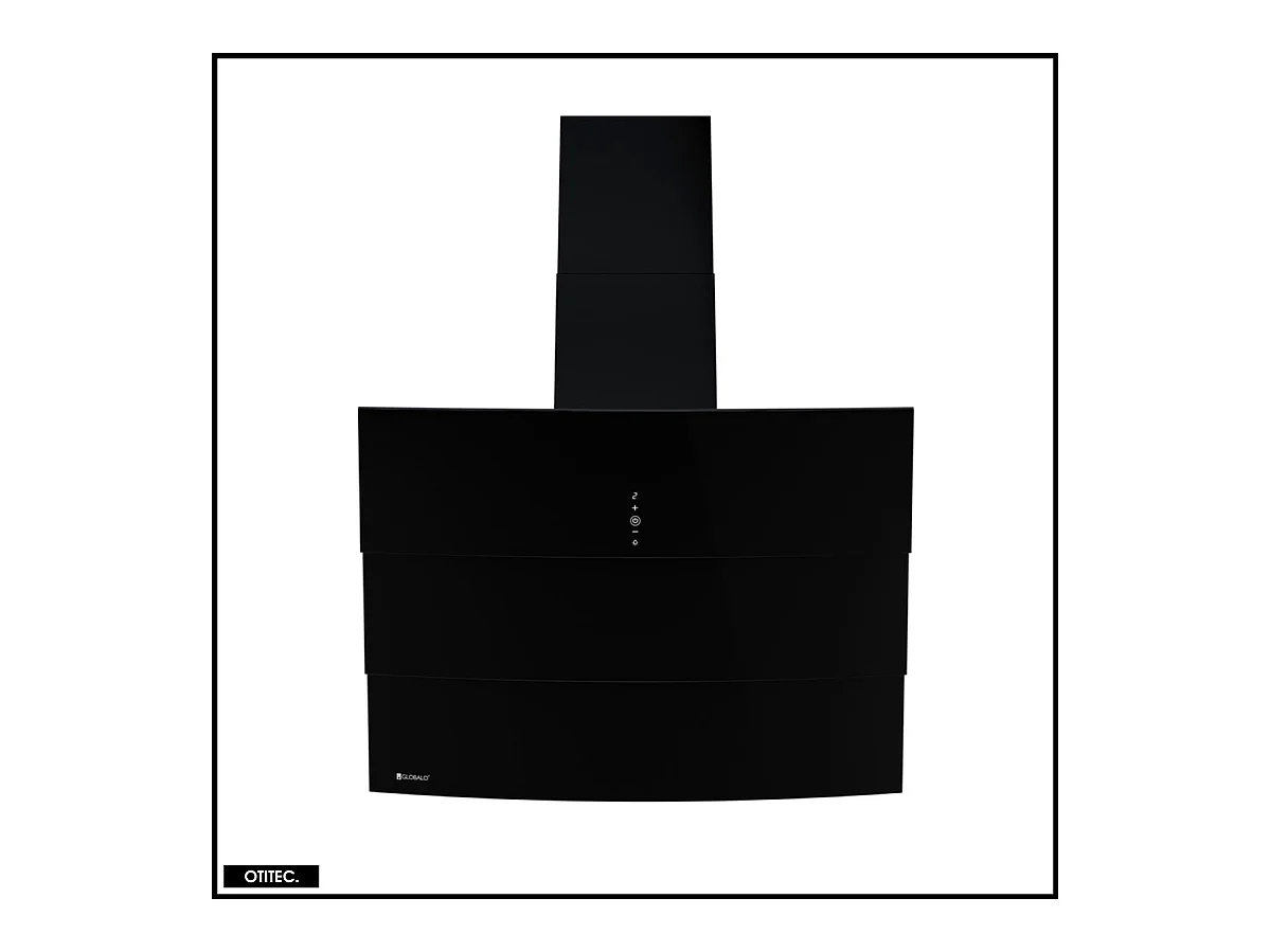 Hotte Murale Aspirante Silencieuse - 75 cm - 720 m3/h - VINTIO - Noir
