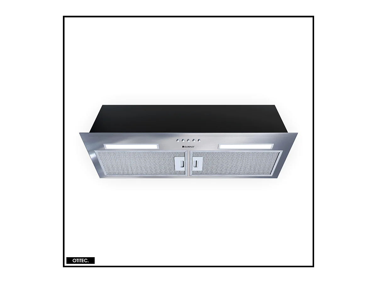 Hotte Casquette Aspirante Silencieuse - 80 cm - 330 m3/h - HADARIO - Inox