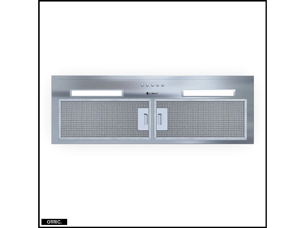 Hotte Casquette Aspirante Silencieuse - 80 cm - 330 m3/h - HADARIO - Inox