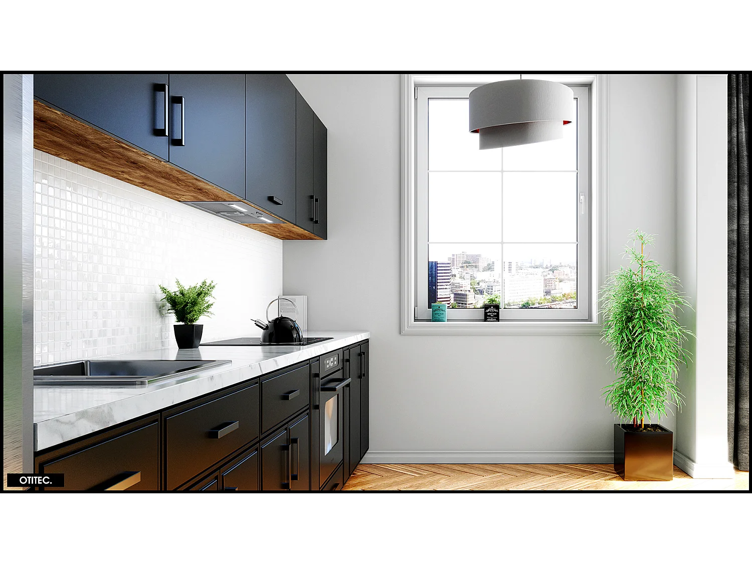 Hotte Casquette Aspirante Silencieuse - 80 cm - 330 m3/h - HADARIO - Inox