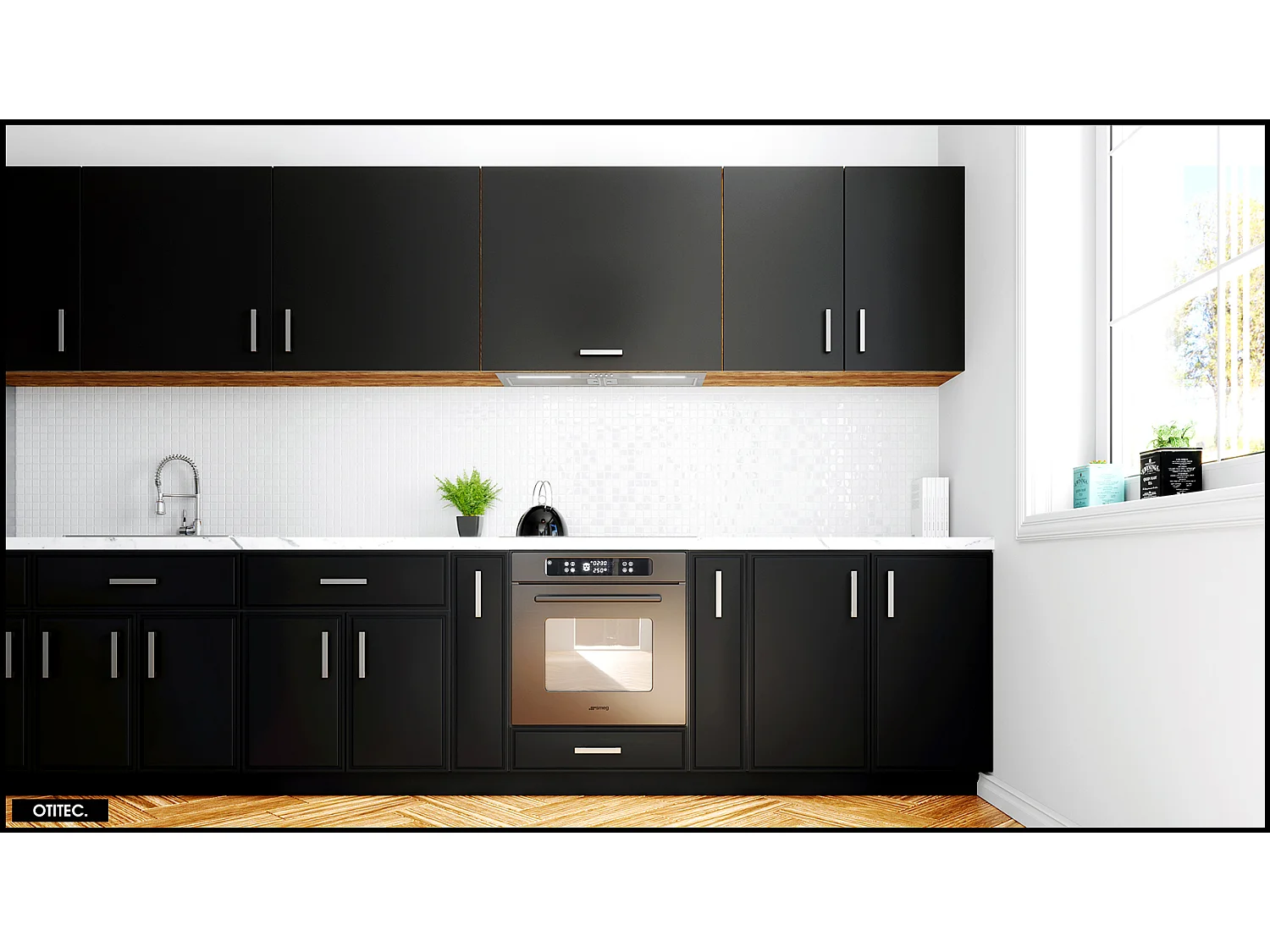 Hotte Casquette Aspirante Silencieuse - 80 cm - 330 m3/h - HADARIO - Inox