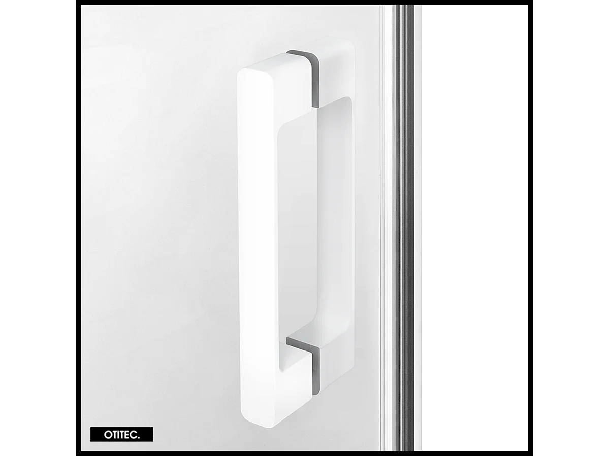 Porte de Douche Coulissante avec Paroi Latérale - 90 x 70 x 200 - BLANC MAT - PRIME