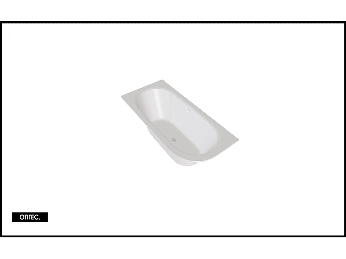 Baignoire Asymétrique sans Tablier - 180 x 80 cm - AVITA SANS TABLIER - GAUCHE - 1 REPOSE-TÊTE OFFERT