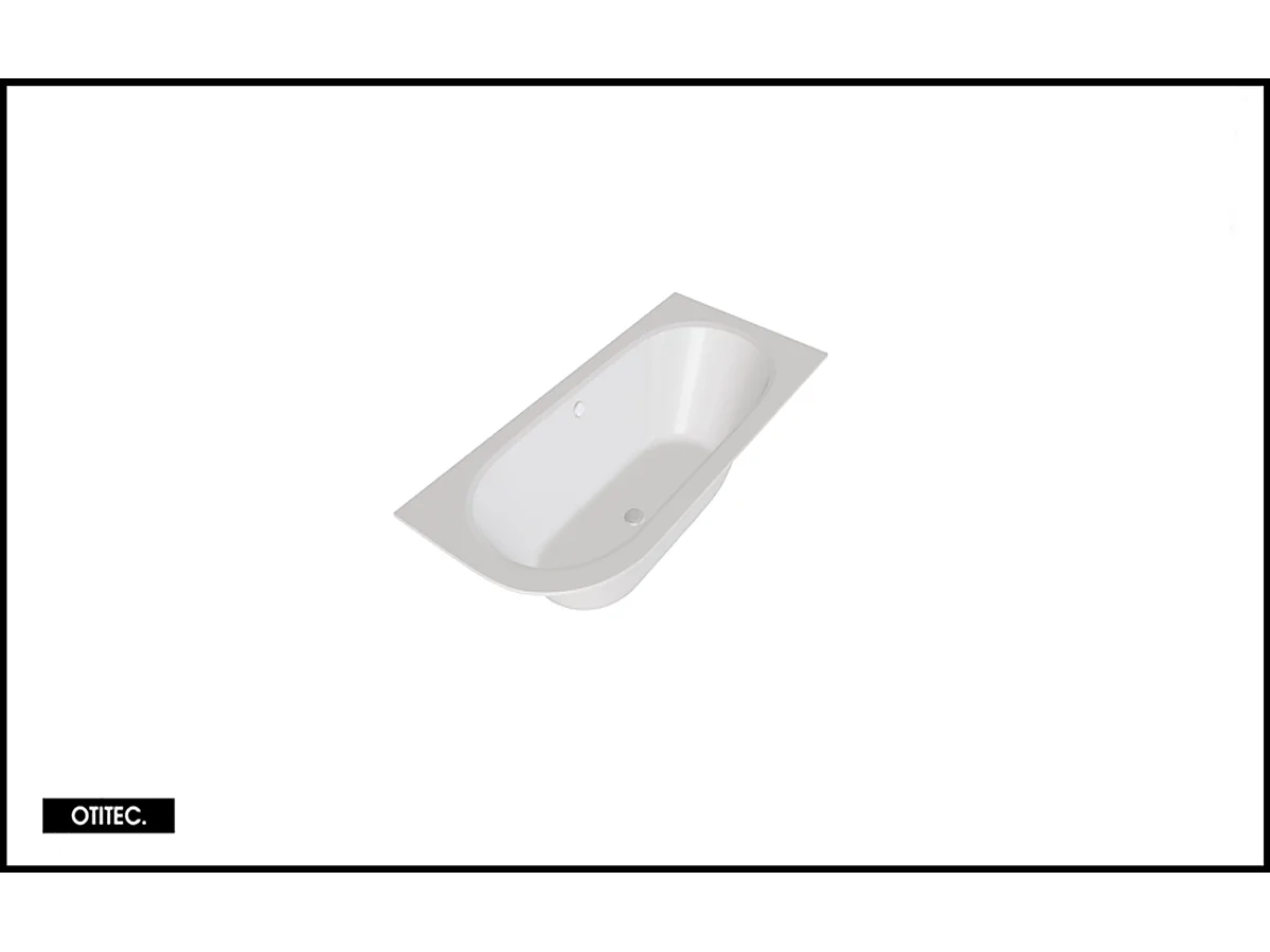 Baignoire Asymétrique sans Tablier - 150 x 75 cm - AVITA SANS TABLIER - DROITE - 1 REPOSE-TÊTE OFFERT