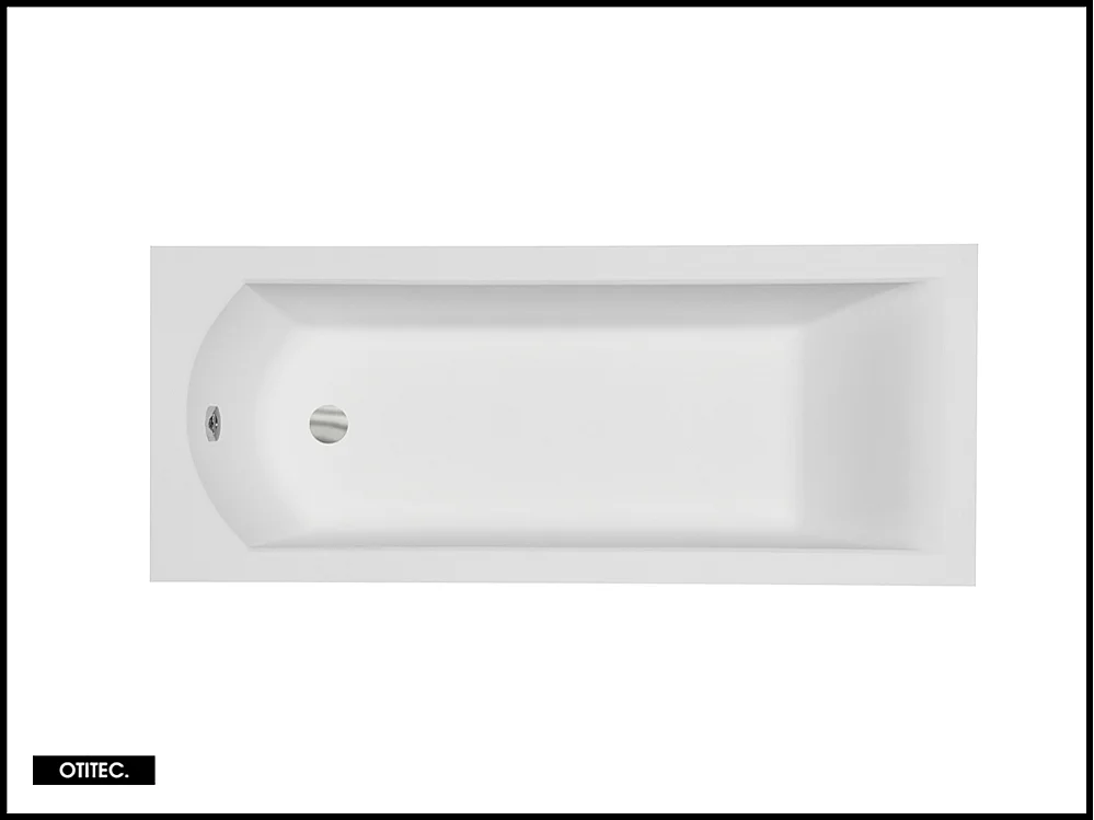 Baignoire Droite sans Tablier - 150 x 70 cm - SHEA SANS TABLIER - REPOSE-TÊTE OFFERT