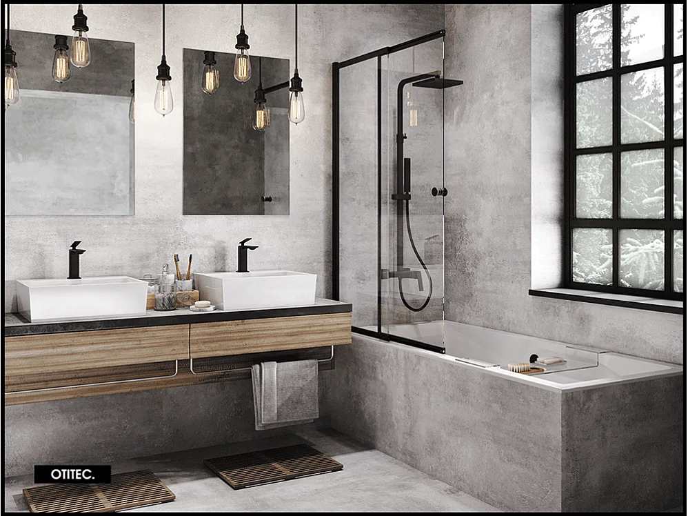 Baignoire Droite sans Tablier - 175 x 80 cm - QUADRO SANS TABLIER - REPOSE-TÊTE OFFERT