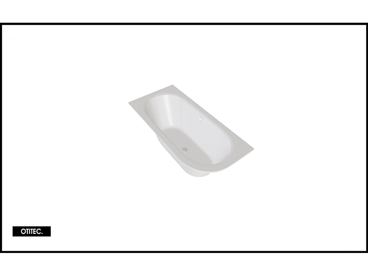 Baignoire Asymétrique sans Tablier - 150 x 75 cm - AVITA SANS TABLIER - GAUCHE - 1 REPOSE-TÊTE OFFERT