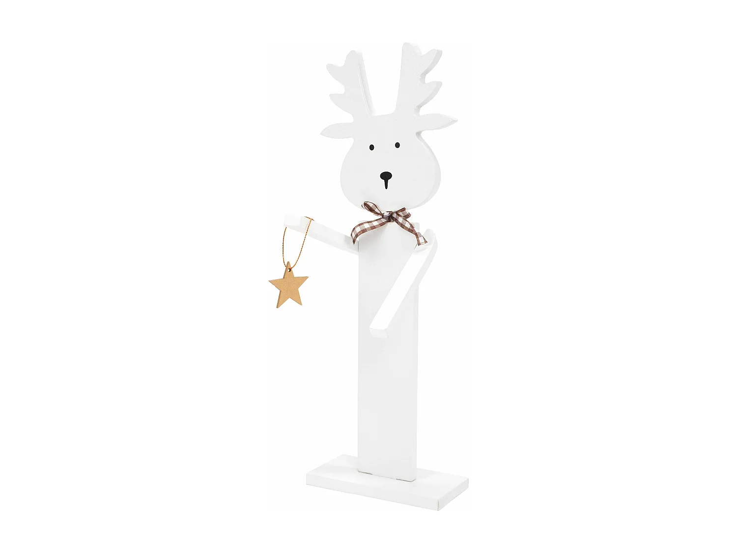 RENNE DE NOËL BLANC 301036 35CM